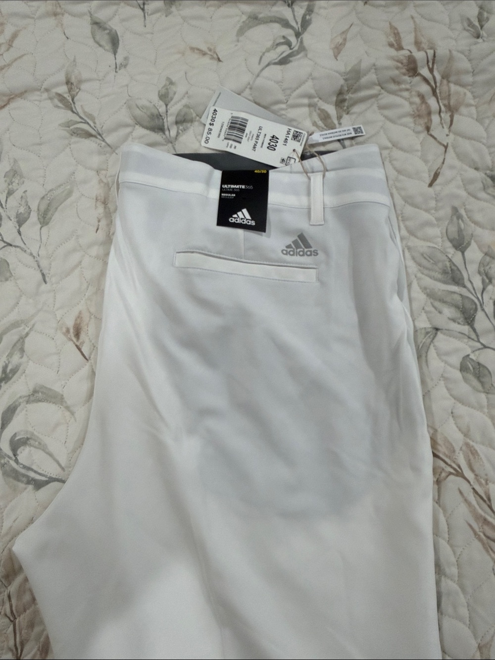 adidas White Golf Pants